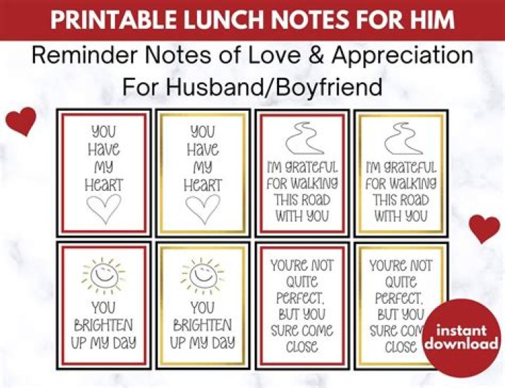Unveil The Art Of Irresistible Lunch Notes For Your Beloved Husband